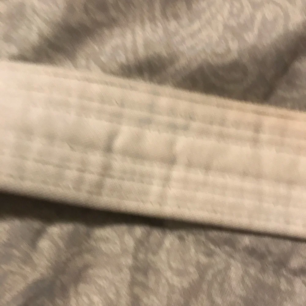 Kids Karate Belt White With Orange Stripe Adjustable